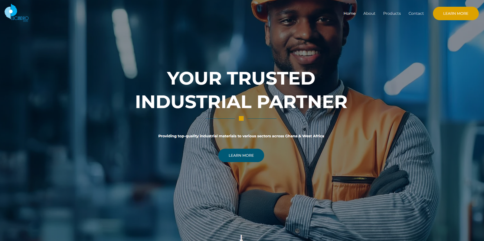 Lucandro Enterprise website homepage
